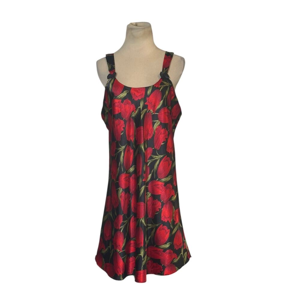 Contessa Di Roma" Classic Tulip Print Ladies Night Gown Lingerie size Large